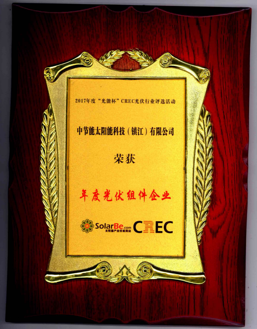 2017年“光能杯”CREC光伏行業(yè)評(píng)選活動(dòng)年度光伏組件企業(yè)